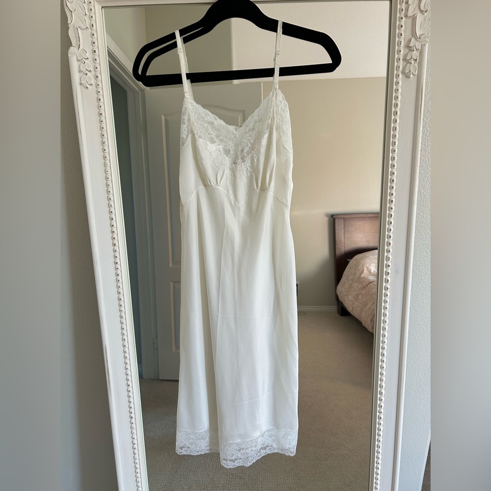 Dior White Lace Chemise